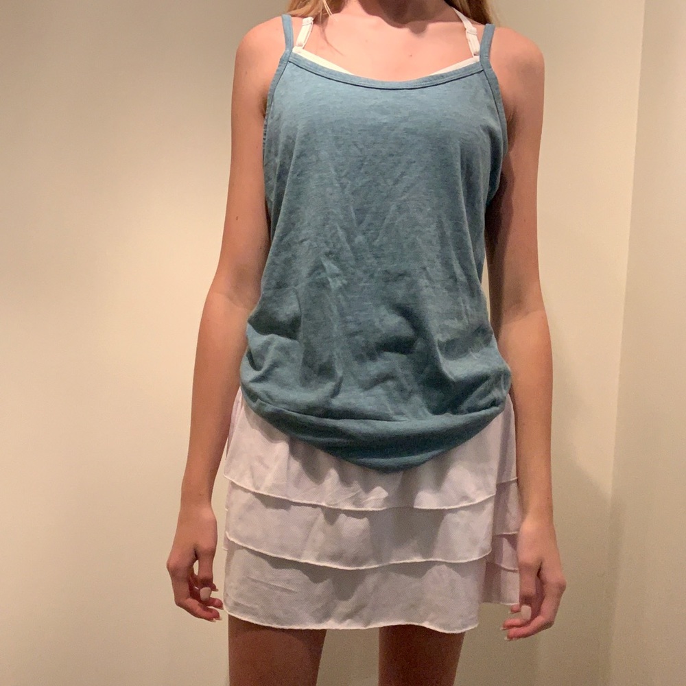 Basic soft blue tank top
